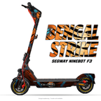 BENGAL STRIKE – Designvisualisierung am Segway Ninebot F3. Scooter nicht enthalten.