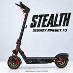 STEALTH – Designvisualisierung am Segway Ninebot F3. Scooter nicht enthalten.