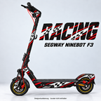 RACING – Designvisualisierung am Segway Ninebot F3. Scooter nicht enthalten.
