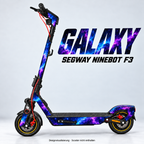 GALAXY – Designvisualisierung am Segway Ninebot F3. Scooter nicht enthalten.