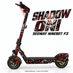 SHADOW ONI – Designvisualisierung am Segway Ninebot F3. Scooter nicht enthalten.