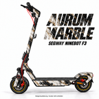 AURUM MARBLE – Designvisualisierung am Segway Ninebot F3. Scooter nicht enthalten.