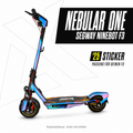 NEBULAR ONE für Segway Ninebot F3 – 25 Sticker; Designvisualisierung, Scooter nicht enthalten