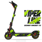 VIPER LINE – Designvisualisierung am Segway Ninebot F3. Scooter nicht enthalten.