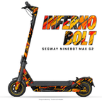 INFERNO BOLT – Designvisualisierung am Segway Ninebot MAX G2. Scooter nicht enthalten.