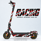 RACING – Designvisualisierung am Segway Ninebot MAX G2. Scooter nicht enthalten.