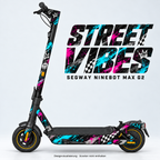 STREET VIBES – Designvisualisierung am Segway Ninebot MAX G2. Scooter nicht enthalten.