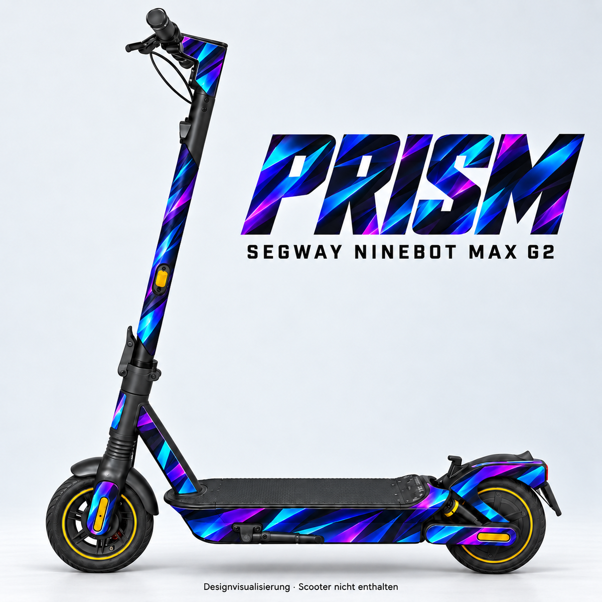 PRISM – Designvisualisierung am Segway Ninebot MAX G2. Scooter nicht enthalten.