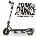 AURUM MARBLE – Designvisualisierung am Segway Ninebot MAX G2. Scooter nicht enthalten.