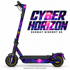 CYBER HORIZON – Designvisualisierung am Segway Ninebot MAX G2. Scooter nicht enthalten.