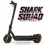 SHARK SQUAD – Designvisualisierung am Segway Ninebot MAX G2. Scooter nicht enthalten.