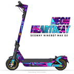 NEON HEARTBEAT – Designvisualisierung am Segway Ninebot MAX G2. Scooter nicht enthalten.