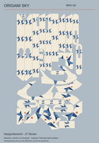 Origami Sky MAX G2 – tatsächliche Gestaltung aller 27 Skin-Teile mit erhaltenen Aussparungen.