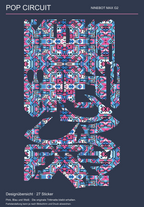 POP CIRCUIT für NINEBOT MAX G2 – Designübersicht der 27 tatsächlichen Skin-Teile; originale Trittmatte bleibt erhalten