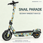 Segway Ninebot MAX G2 Skin Snail Parade – Felgenaufkleber separat erhältlich