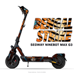 BENGAL STRIKE – Designvisualisierung am Segway Ninebot MAX G3. Scooter nicht enthalten.