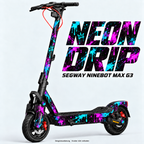 NEON DRIP – Designvisualisierung am Segway Ninebot MAX G3. Scooter nicht enthalten.