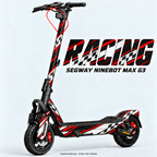 RACING – Designvisualisierung am Segway Ninebot MAX G3. Scooter nicht enthalten.