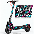 STREET VIBES – Designvisualisierung am Segway Ninebot MAX G3. Scooter nicht enthalten.