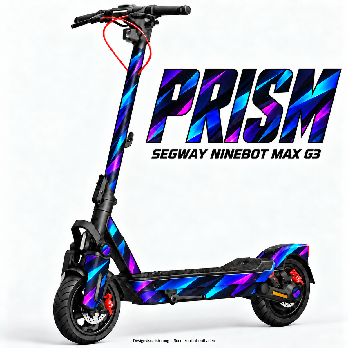 PRISM – Designvisualisierung am Segway Ninebot MAX G3. Scooter nicht enthalten.