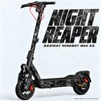 NIGHT REAPER – Designvisualisierung am Segway Ninebot MAX G3. Scooter nicht enthalten.