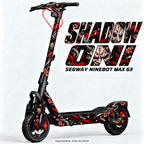 SHADOW ONI – Designvisualisierung am Segway Ninebot MAX G3. Scooter nicht enthalten.