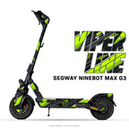VIPER LINE – Designvisualisierung am Segway Ninebot MAX G3. Scooter nicht enthalten.