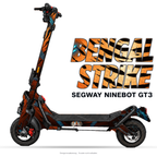 BENGAL STRIKE – Designvisualisierung am Segway Ninebot GT3. Scooter nicht enthalten.