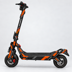 Orange Velocity – Designvisualisierung des montierten Skins am Segway Ninebot GT3. Scooter nicht enthalten.