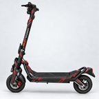 Carbon Redline – Designvisualisierung des montierten Skins am Segway Ninebot GT3. Scooter nicht enthalten.