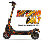 INFERNO BOLT – Designvisualisierung am Segway Ninebot GT3. Scooter nicht enthalten.