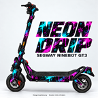 NEON DRIP – Designvisualisierung am Segway Ninebot GT3. Scooter nicht enthalten.