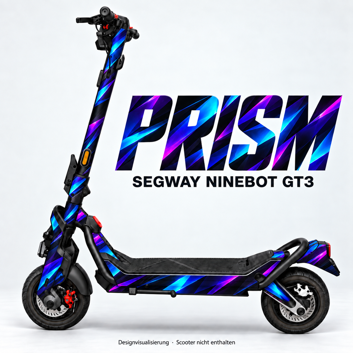 PRISM – Designvisualisierung am Segway Ninebot GT3. Scooter nicht enthalten.