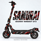SAMURAI – Designvisualisierung am Segway Ninebot GT3. Scooter nicht enthalten.