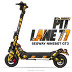 PIT LANE 77 – Designvisualisierung am Segway Ninebot GT3. Scooter nicht enthalten.
