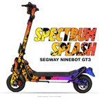 SPECTRUM SPLASH – Designvisualisierung am Segway Ninebot GT3. Scooter nicht enthalten.
