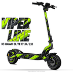 VIPER LINE – Designvisualisierung am IO HAWK Elite X 1.0 / 2.0. Scooter nicht enthalten.