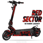 RED SECTOR – Designvisualisierung am IO HAWK Legacy. Scooter nicht enthalten.