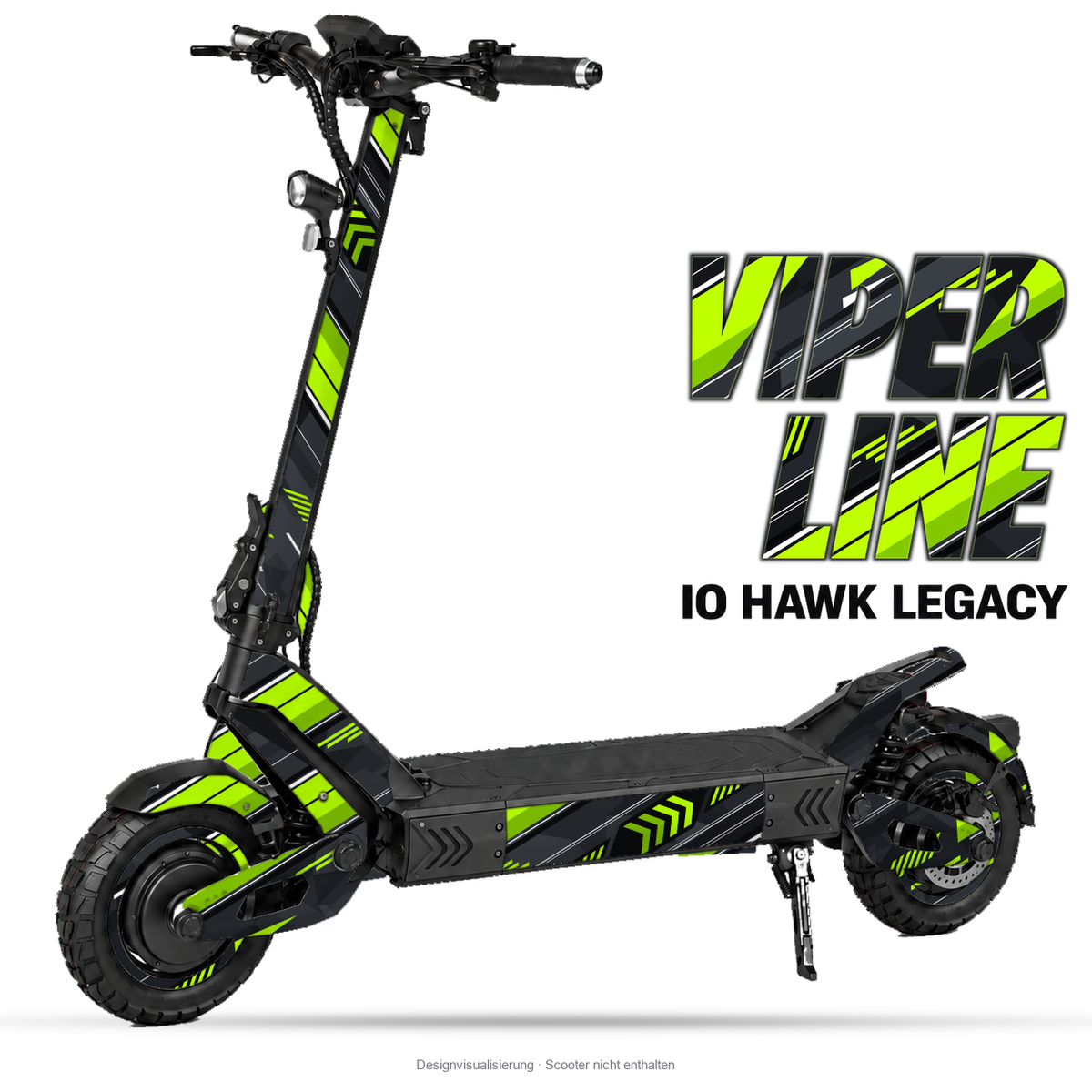 VIPER LINE – Designvisualisierung am IO HAWK Legacy. Scooter nicht enthalten.