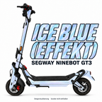 SEGWAY NINEBOT GT3 SKIN | ICE BLUE (EFFEKT) – Designvisualisierung am passenden Scooter. Scooter nicht enthalten.