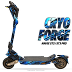 CRYO FORGE – Designvisualisierung am NAVEE ST3 / ST3 Pro. Scooter nicht enthalten.