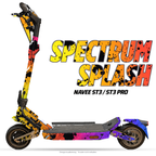 SPECTRUM SPLASH – Designvisualisierung am NAVEE ST3 / ST3 Pro. Scooter nicht enthalten.