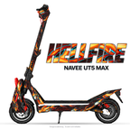 HELLFIRE – Designvisualisierung am NAVEE UT5 Max. Scooter nicht enthalten.