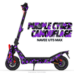 PURPLE CYBER CAMOUFLAGE – Designvisualisierung am NAVEE UT5 Max. Scooter nicht enthalten.