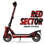 RED SECTOR – Designvisualisierung am NAVEE UT5 Max. Scooter nicht enthalten.