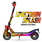 SPECTRUM SPLASH – Designvisualisierung am NAVEE UT5 Max. Scooter nicht enthalten.