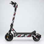 Urban Red Camo – Designvisualisierung des montierten Skins am VMAX NEW VX4. Scooter nicht enthalten.