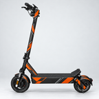 Orange Velocity – Designvisualisierung des montierten Skins am VMAX NEW VX4. Scooter nicht enthalten.
