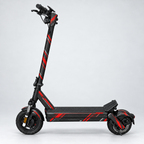 Carbon Redline – Designvisualisierung des montierten Skins am VMAX NEW VX4. Scooter nicht enthalten.