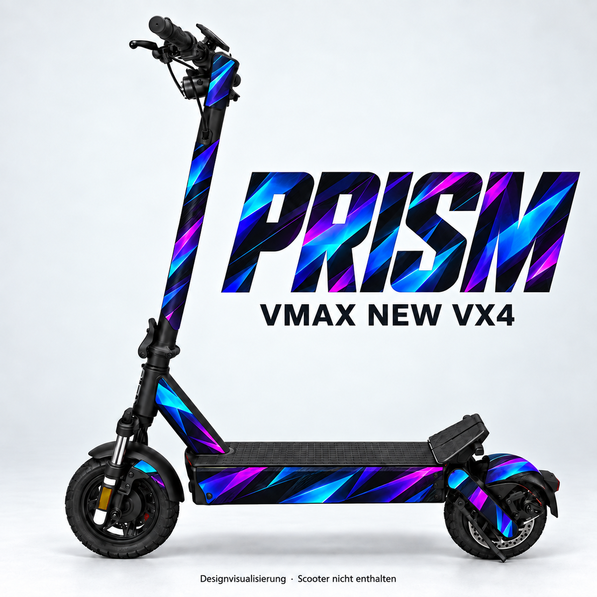 PRISM – Designvisualisierung am VMAX NEW VX4. Scooter nicht enthalten.